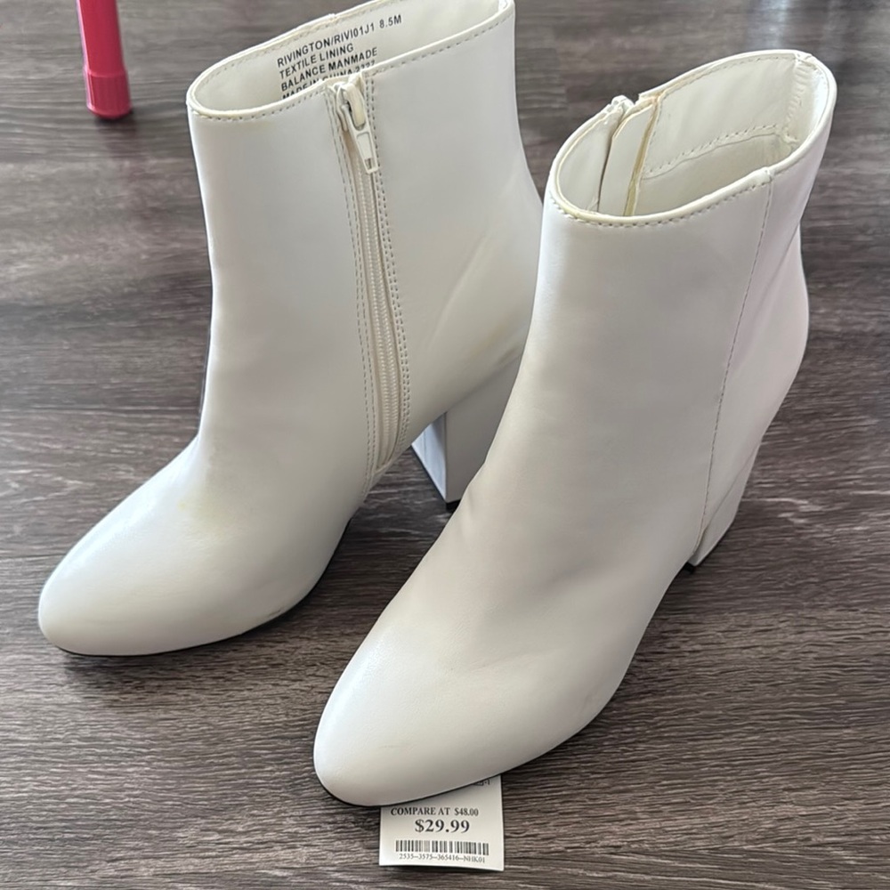 White Ankle Boots